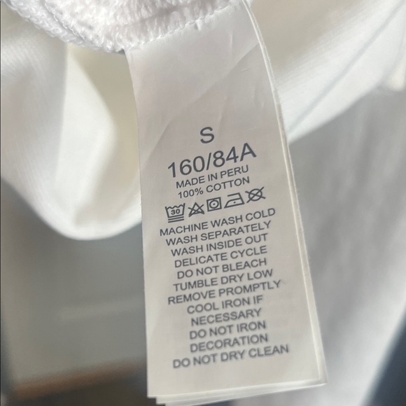 Kate Spade White Hoodie with Rainbow Details - Picture 3 of 5